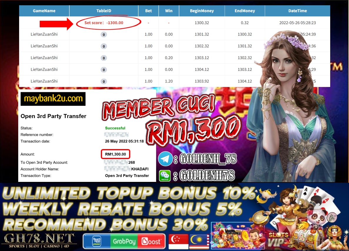 PUSSY888 '' LIE YAN ZUAN SHI '' CUCI RM 1,300 ♥