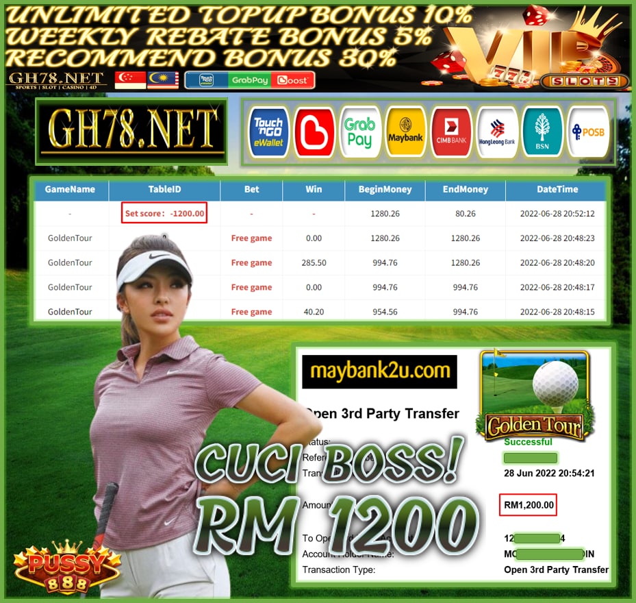 PUSSY888 '' GOLDEN TOUR '' CUCI RM1,200 ♥