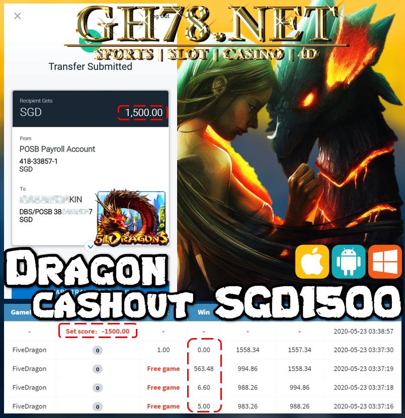 MMBER PLAY DRAGON CASHOUT RM1500