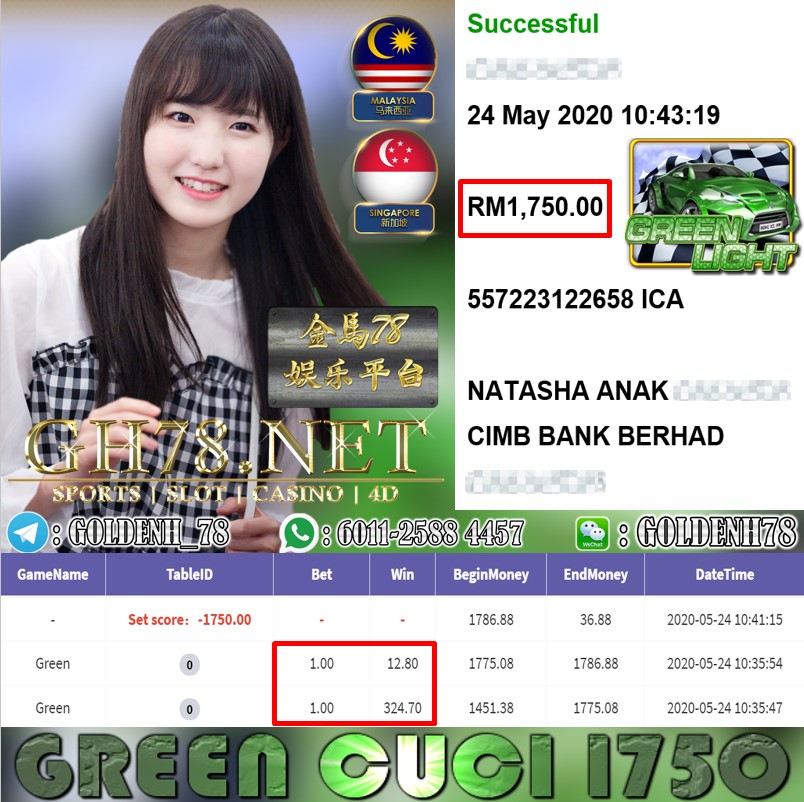 MEMBER MAIN GREEN CUCI RM1750