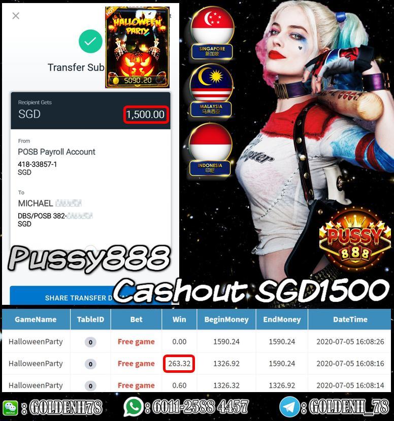 MEMBER PLAY HALLOWEEN CASHOUT SGD1500