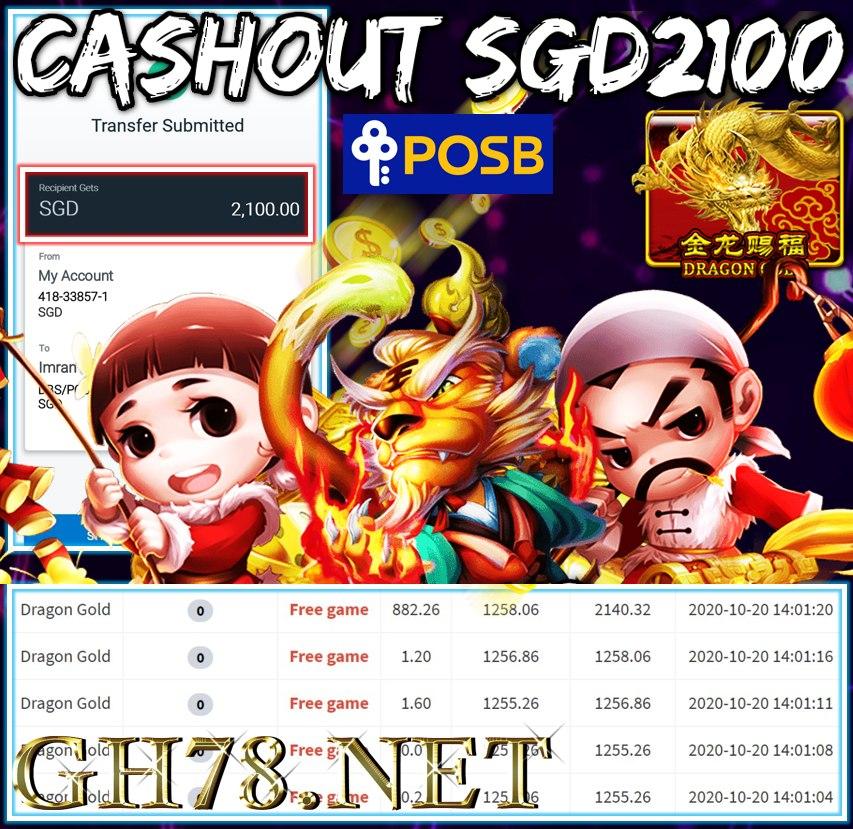 MEMBER PLAY CASHOUT SGD2100