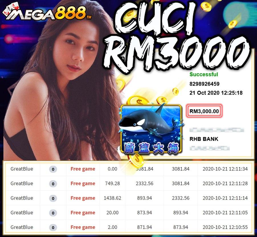 MEMBER MAIN MEGA888 CUCI RM3000