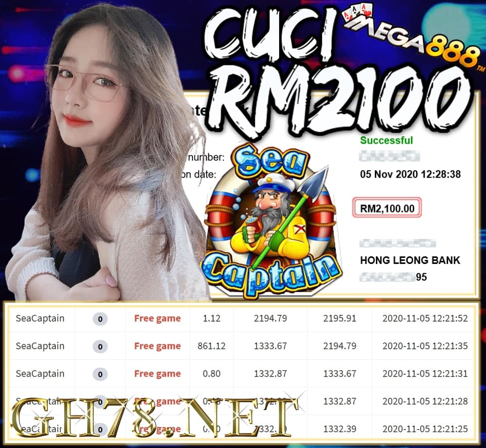 MEMBER MAIN MEGA888 CUCI RM2100