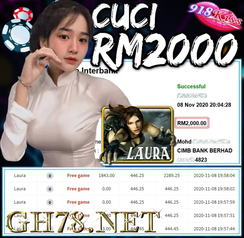 MEMBER MAIN 918KISS CUCI RM2000