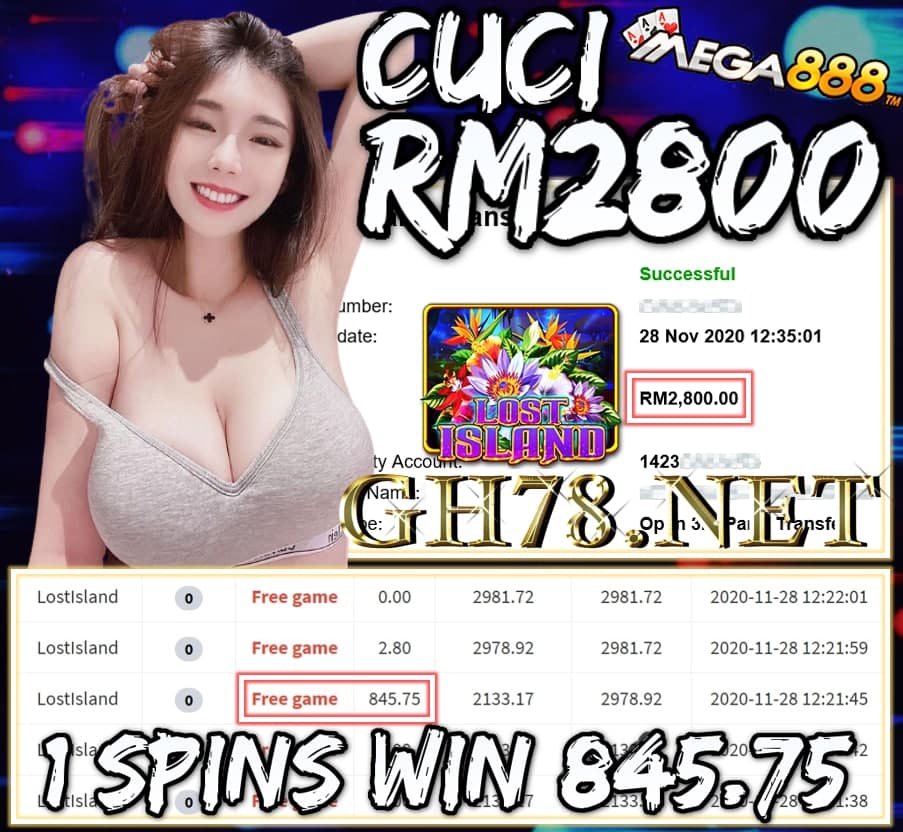 MEMBER MAIN MEGA888 CUCI RM2800 !!!